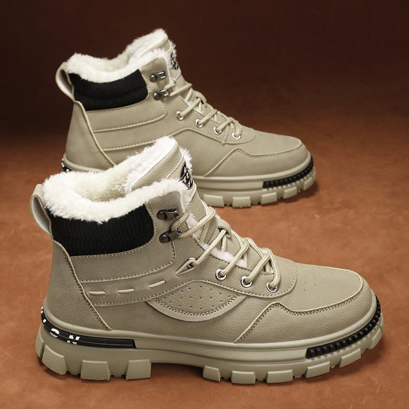 Мужская амортизирующая противоскользящая износостойкая модная хлопковая обувь со средним — фото 4