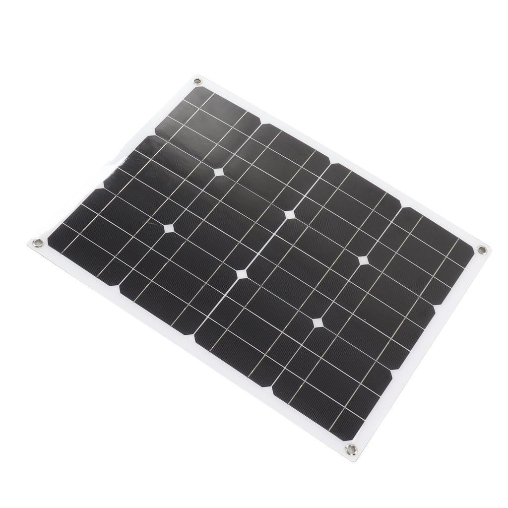 Painel Solar Monocristalino 40W 18V com Controlador 100A IP65 À Prova d'Água Alta Eficiência para