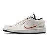 Air Jordan 1 Cushioning Slip Resistant Low Top Vintage Basketball Shoes Unisex Khaki 553558-132(Team430-)