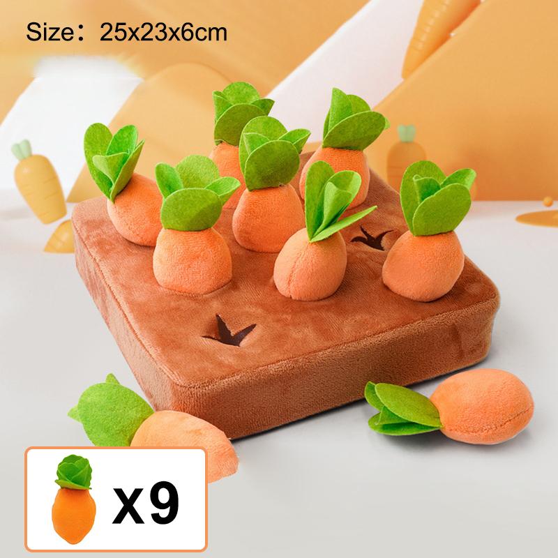 Baby Plush Pull Out Carrot Interaction Toys Cotton Montessori Radish Game Recognizing Educational Toys For Children 0-3Y Gift