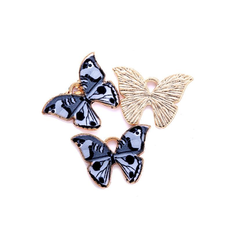 Diy Fashion Accessories Color Butterfly Accessories Alloy Drip Accessories