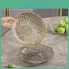 Transparent Elegant Flowershaped Plate For Fruit Dessert And Candy