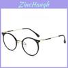 Tr Metal Round Frame Blue Light Blocking Glasses For Stylish Office Wear