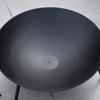 Outdoor Fire Pit Portable Round Firepit With Poker For Garden Camping Bonfire Picnic Dia 47 X 21 Cm Black