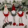 Christmas Gnome Pendant 6pcs Long Leg for Doll Xmas Festival Baby Shower Decorat