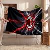 Coperta in Pile Personalizzata AC Milan con Logo Calcio, Testo Nome Personalizzato Morbida Calda Coperta da Divano per la Casa