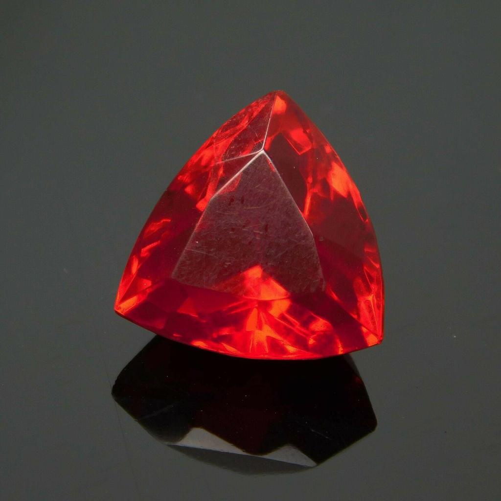 Trillion Shape CERTIFIED 6.10 Ct Natural Precious Red Blood Ruby Loose Gemstone A-319