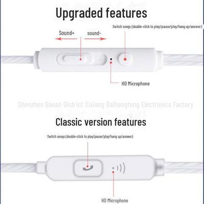 High-Quality Wired In-Ear Headphones with Mic and Heavy Bass for Gaming and Karaoke