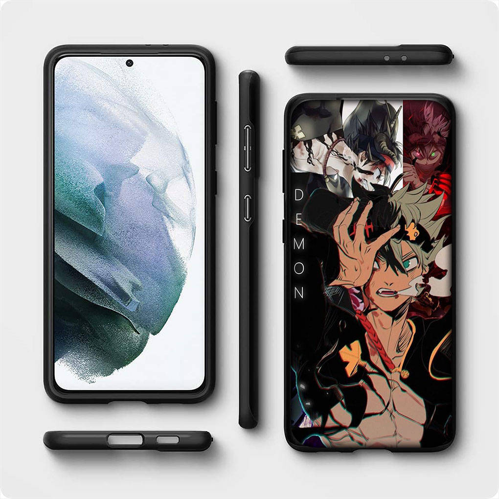 For iPhone 15 14 Xiaomi Redmi Note 13 12 11 Pro Max X 8 7 XR Samsung Galaxy A34 A15 S24 S23 Huawei OPPO A54 Black Clover Yuno Grinbellor Phone Case