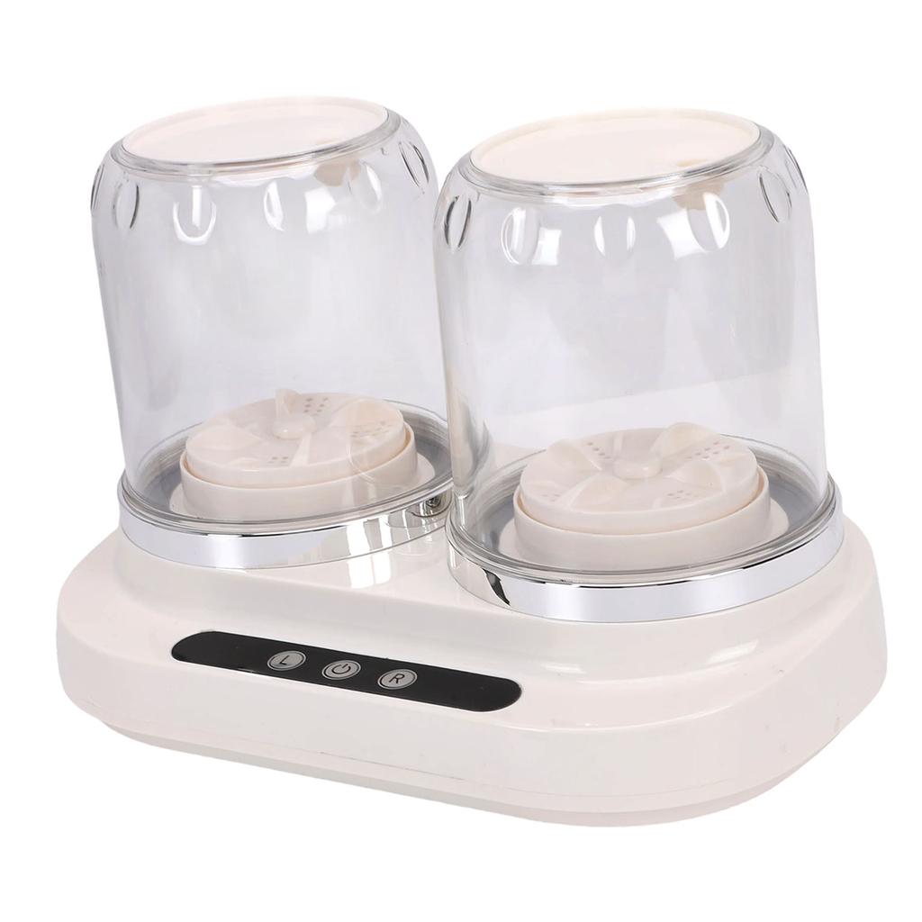 Portable Mini Washing Machine Twin Tub Underwear Washer 2L 3 Modes 1800mAh Rechargeable for Socks Small Laundry Items