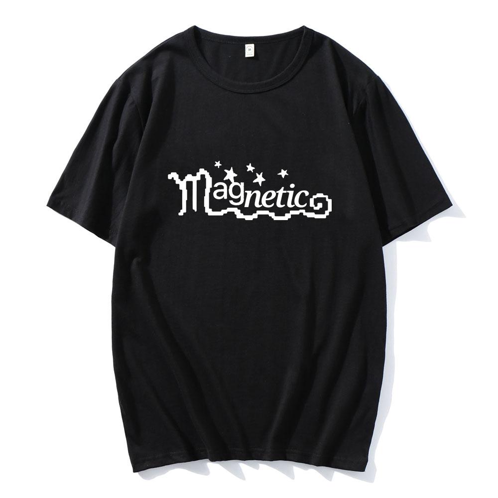 ILLIT Band T-shirts Magnetic New Song Letter Printing Tee-shirt Short Sleeve Cotton Summer T-shirts Korean  Fashion Women Tees