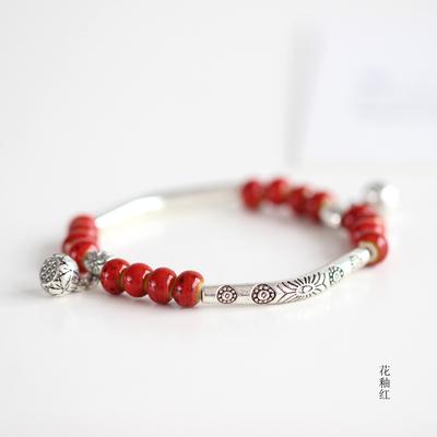 Women's Ceramic hand made DIY Bracelets Artware Retro bracelet for woman girl gift Fashion Jewelery #1555