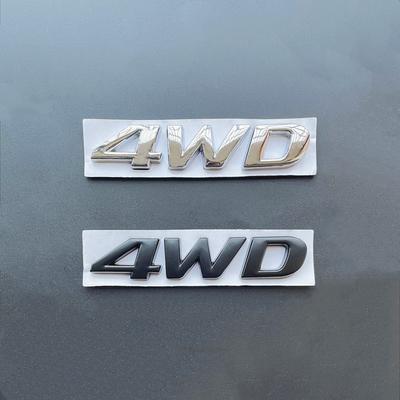 3D kovové logo 4WD pro zadní kufr a blatník auta, odznak, nálepka, samolepky, auto styling, příslušenství pro Hyundai IX25 IX35 Tucson Santafe