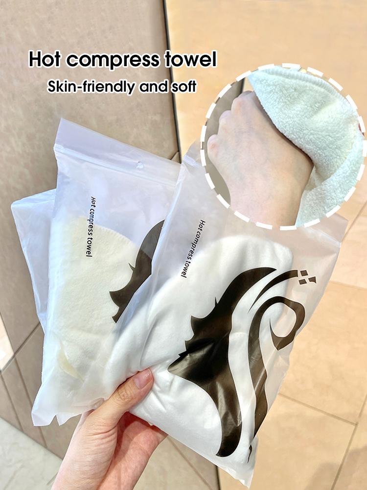Hot compress face towel towel compress  heating cold hot compress steam face towel wet irrigation hanging ear soft skin-friendly