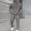 Men's Two-Piece Set, Hoodie & Elastic-Waist Cargo Pants For Casual Outdoor Sports