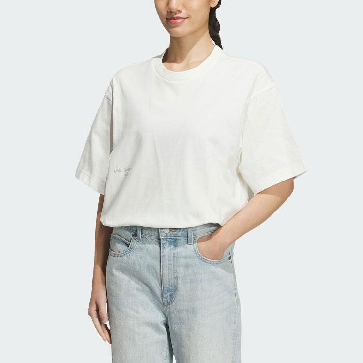 Adidas Sportswear Lounge Graphic Tee Unisex Tops Han-Jade-White IP4979