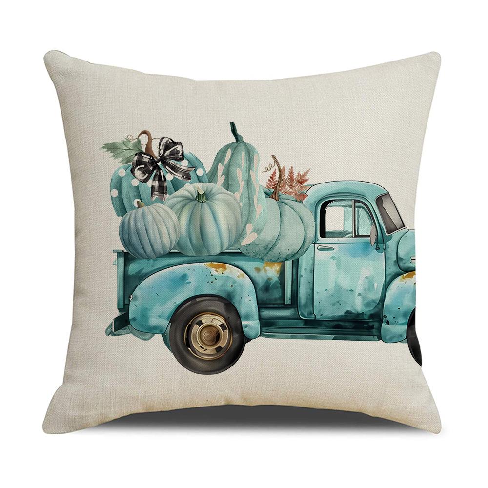 

Осенняя наволочка Свежая 45*45см Зеленая с принтом тыквы Наволочка Подушка для дивана 45 * 45Cm (excluding pillow core)