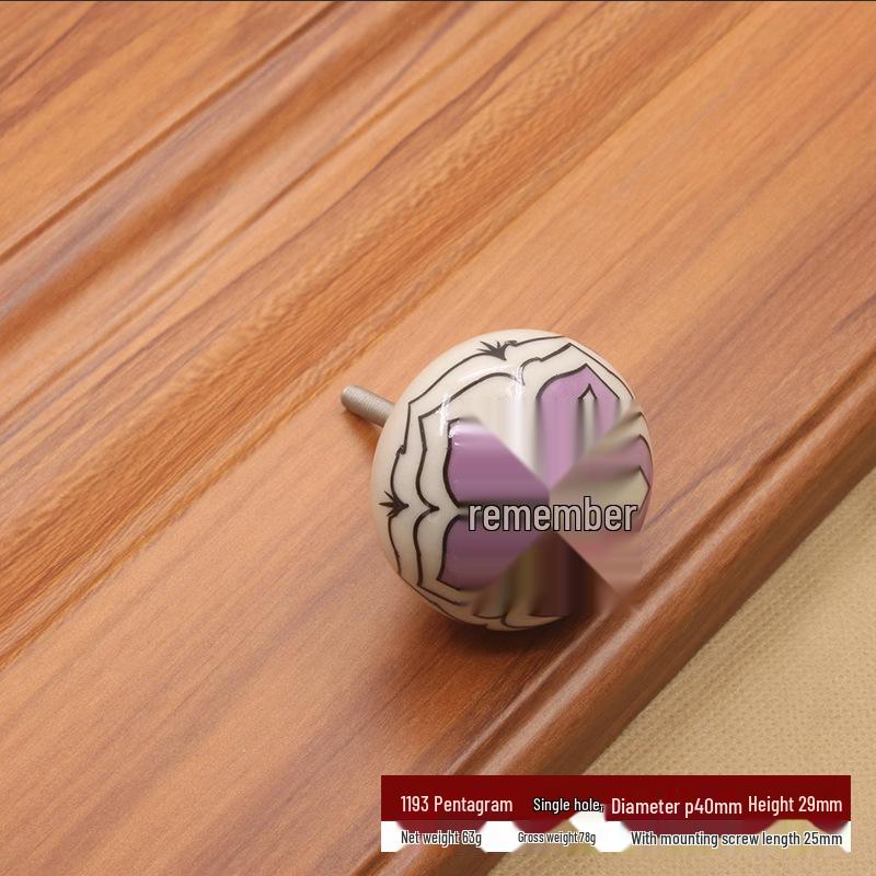 Modern Pastoral Pumpkin Ceramic Cabinet Handle for Kitchen and Drawer