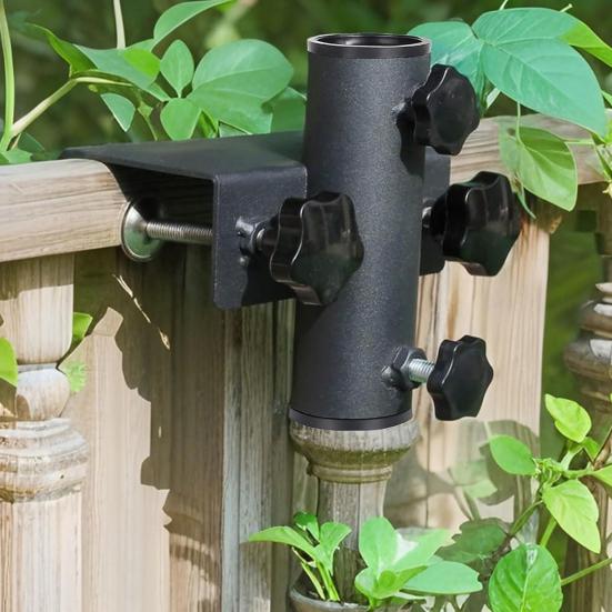 Venkovní svorka na slunečník na terasu Nastavitelný držák na tržní slunečník na dvůr Stojan Zábradlí Plot Židle Lavička Paluba Zadní dveře Upevňovací klip pro upevnění slunečníku