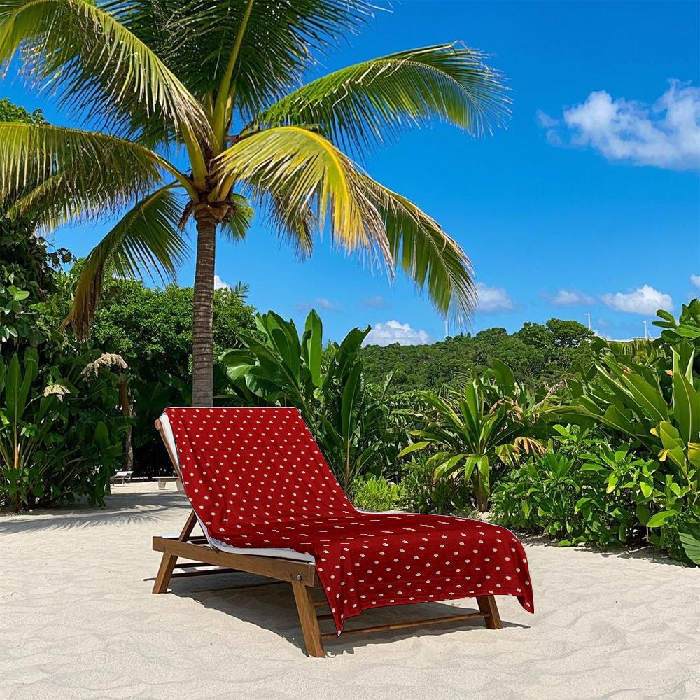 Klassiek Rood & Wit Stippen Sneldrogende Badhanddoek Microvezel strandhanddoek - lichtgewicht zwemmen kamperen yoga strand uit