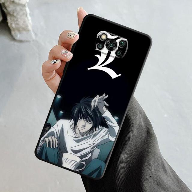 Telefon Fall Für Xiaomi Poco X3 Nfc X4pro M3 C40 Für Mi 12 11 10 10t 8 Note10 Lite 11ultra 11t Pro F1 Anime Death Note L Licht