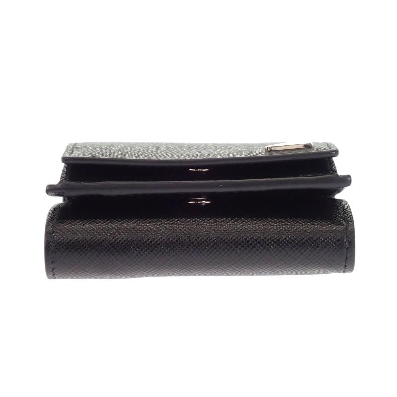 PRADA  2MH021_QHH_F0002 Tri-fold wallet black Safiano mens