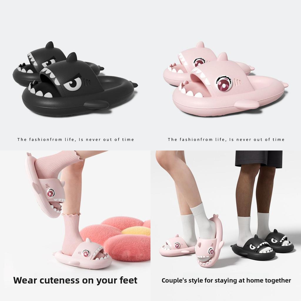 Special Edition Largeeyed Shark Slipon Slippers With Waterproof Eva For Couples Home Use