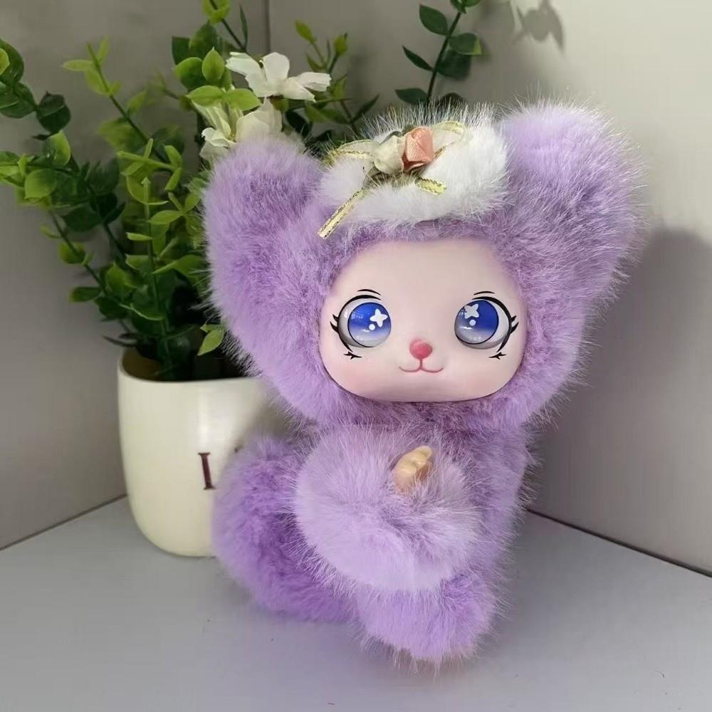 Soft Fluffy Bag Charm Ornaments Plush Doll Pendant Creative Bear Plush Keychain Birthday Gift