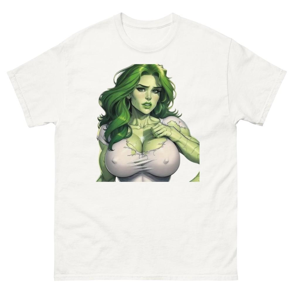 

Funny She-Hulk T-Shirt, Custom Superhero Tee, She-Hulk Graphic Print Tee 2XL