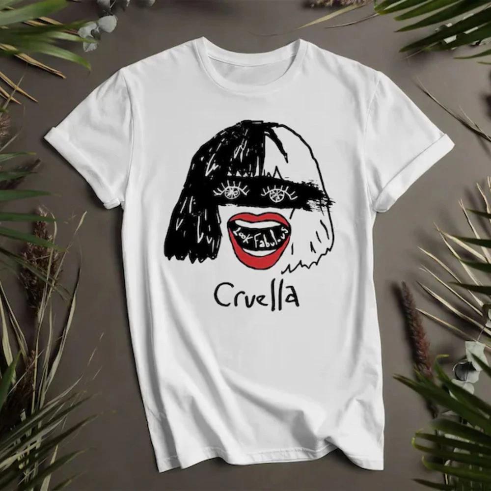 Cruela Cute White T Shirt Gift For Family S