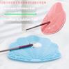 Scrubbing Pad Cosmetic Brush Cleaning Pad Silicone With Suction Cup Scallop Avocado Shape Cleaning Scrubbing Pad Beauty Supplies