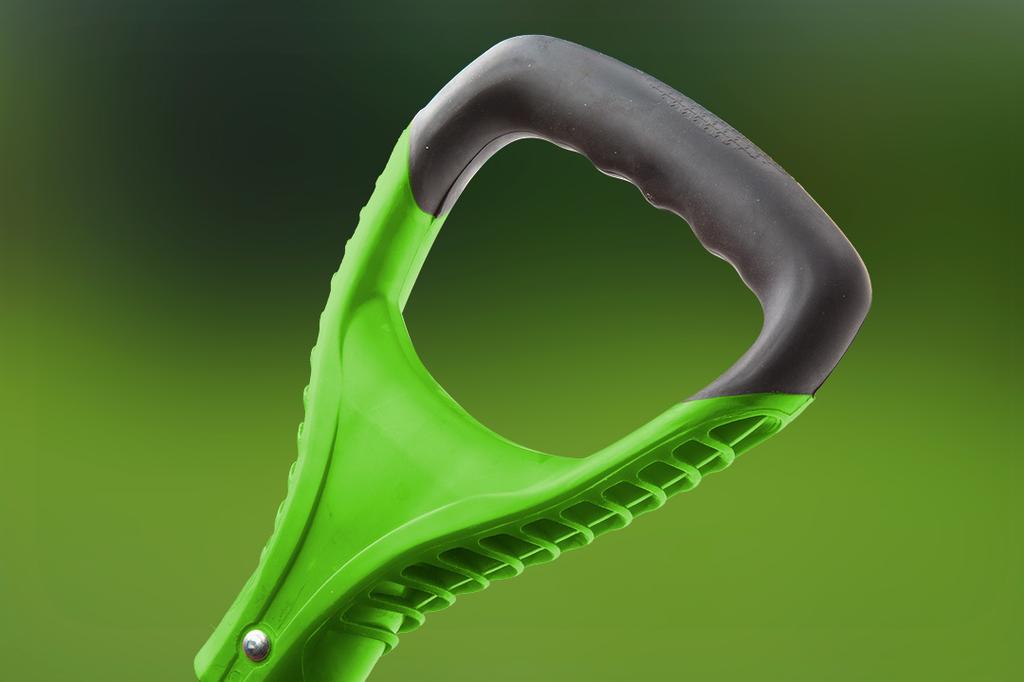 Straight spade, wooden handle, T-Rex