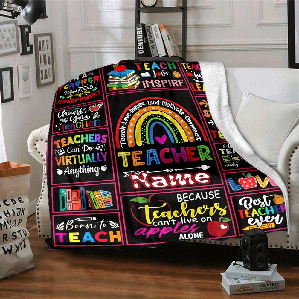 Home Teach Love Inspire Blanket Fashion Home Decor Used For Living Room Bedroom Sofa Bed Camping Soft And Warmt81