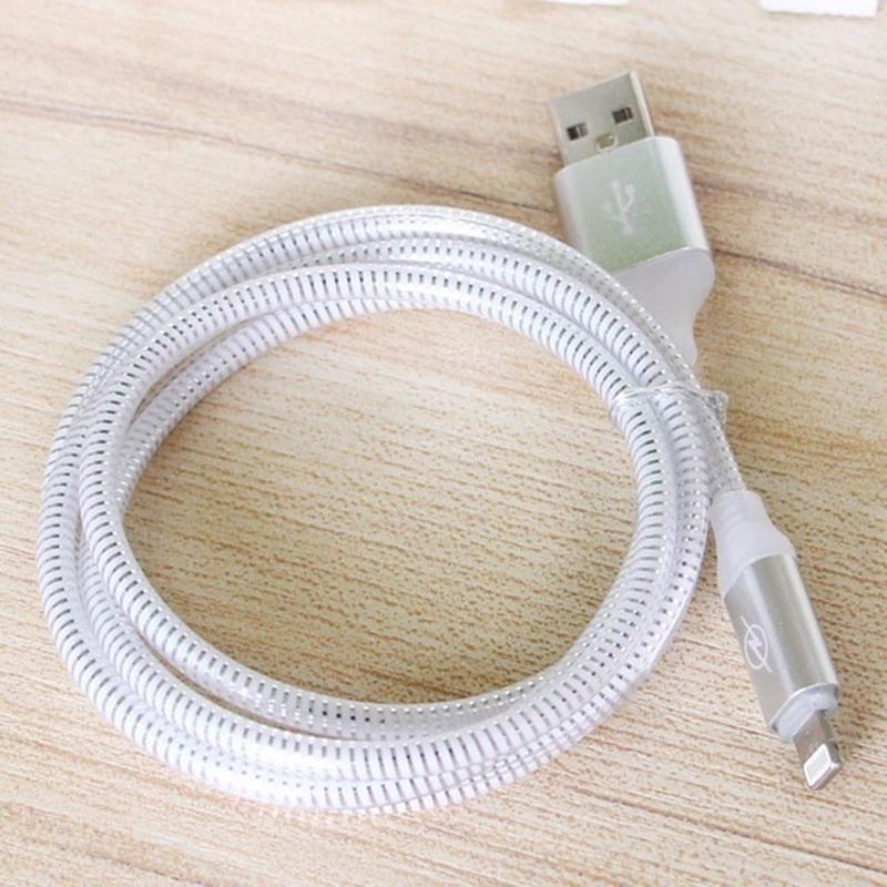 Fashion LED Micro USB Sync Data and Fast Charging Cable Ambilight Charger For Android Iphone