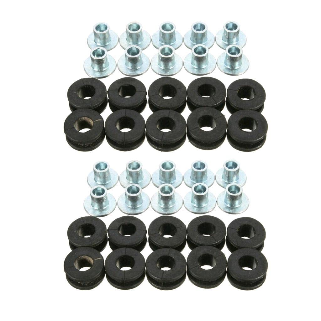 

Homyl 20x Motorcycle Rubber Grommet Pressure Release Kit for Honda Fairing