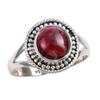 Natural Garnet Gemstone Handmade 925 Solid Sterling Silver Gift Ring S.8 N6w82