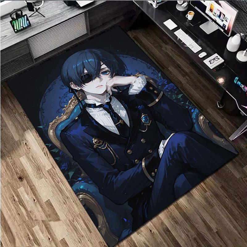 Black Butler Rug - Home carpet Office Decorative Carpet For Living Room Bedroom Door Mat Floor Rug Computer Chair Area Rug