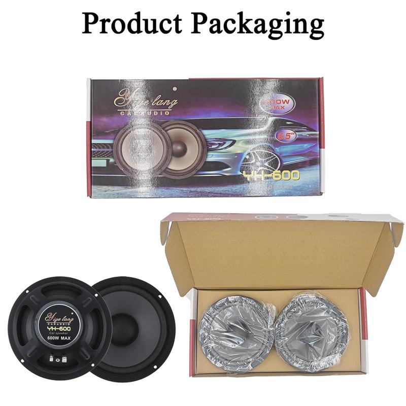 1 Pair 4/5/6.5 Inch Car Speakers Vehicle Door Auto Audio Music Stereo Subwoofer Full Range Frequency 2-Way Automotive Speakers