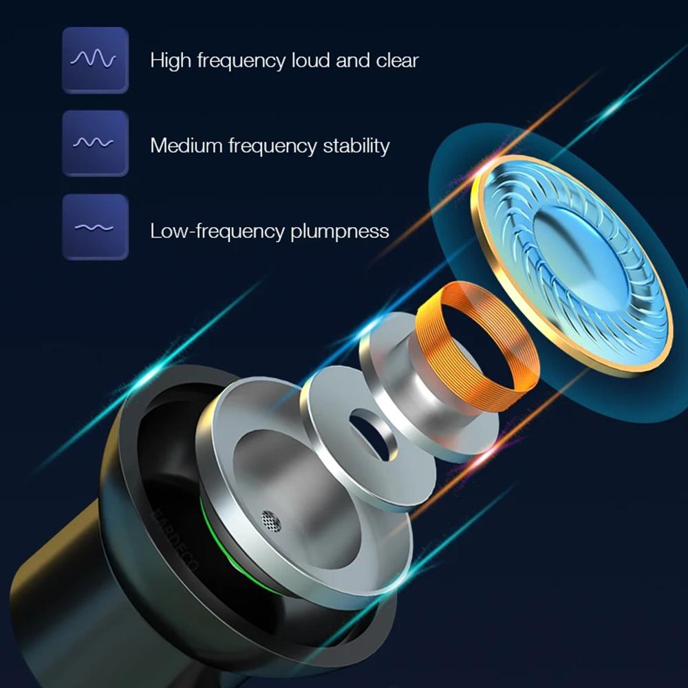 60 Hours Playback Wireless Bluetooth 5.3 Headphones Neckband Bass Stereo Sports Waterproof Headphones with Microphone