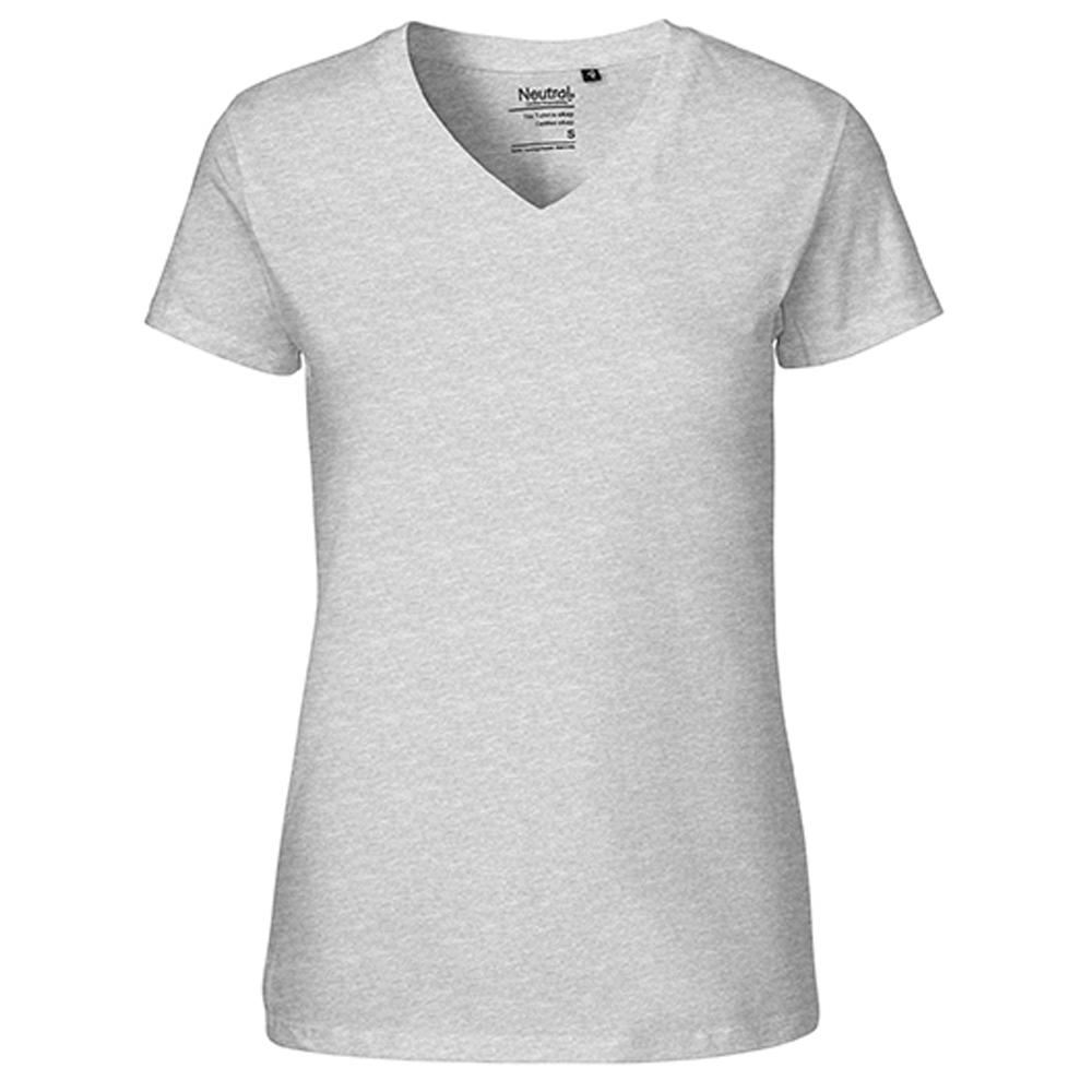 Neutral Womens/Ladies V Neck T-Shirt