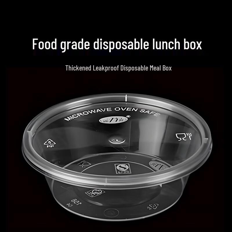 Disposable Thickened Plastic Takeaway Soup Bowls