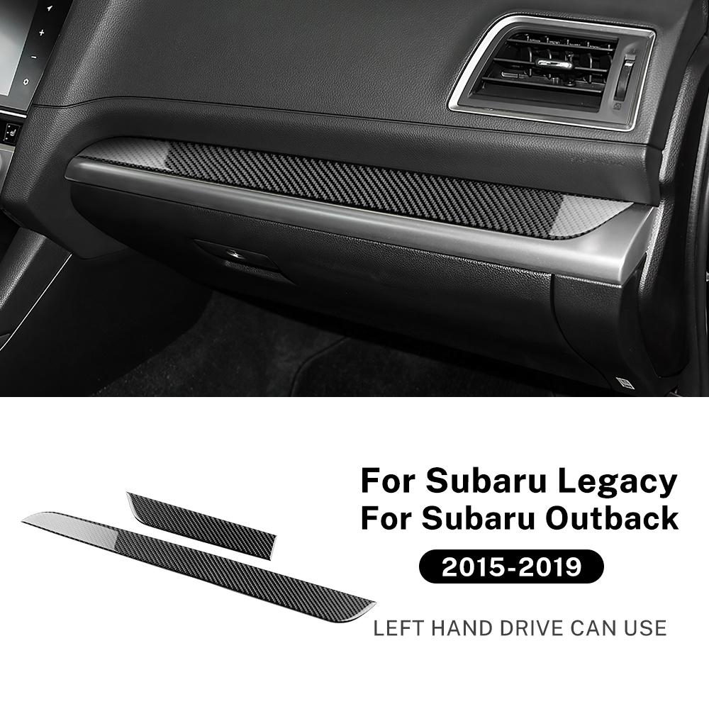 Real Soft Carbon Fiber Sticker For Subaru Legacy Outback 2015 2016 2017 2018 2019 LHD Car Driver Co-pilot Dashboard Accessories