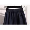 DIMANAF 2026 Plus Size Spring Summer Denim Skirts Women A-Line Clothing Pleated Fashion Jeans Skirt Button