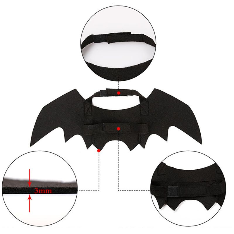 Creative Cute Bat Wing Dog Puppy Funny Cat Clothes Pet Accessories Cosplay Costume Bat Wing