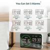 WiFi Smart Air Quality Detector Large Screen PM2.5 Monitor 4 In 1 PM2.5 Temperature Humidity Tester Alarm Clock for Home