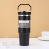 Hot Sale 30oz Portable Car Cup Stainless Steel Thermos Cup with Straw Travel Sports Water Bottlelarge Capacity Handheld