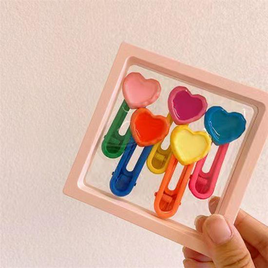 Set de agrafe colorate cu desene animate pentru fete - agrafe drăguțe cu cioc de rață și cleme laterale pentru bretonul fetițelor