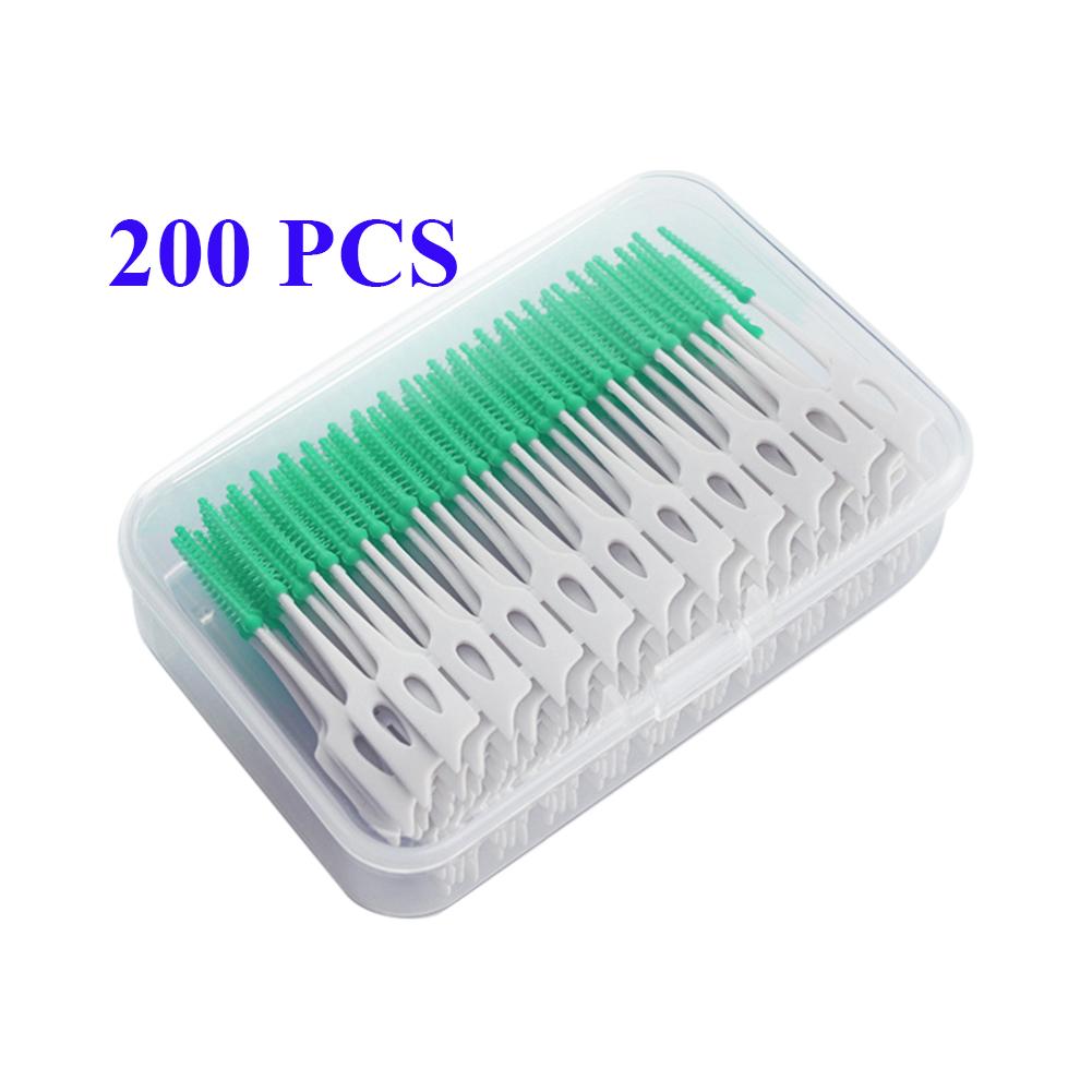 40 120 150 200 Pcs Silicone Interdental Brush Soft Tooth Cleaning Between Teeth Dental Brace Toothpick