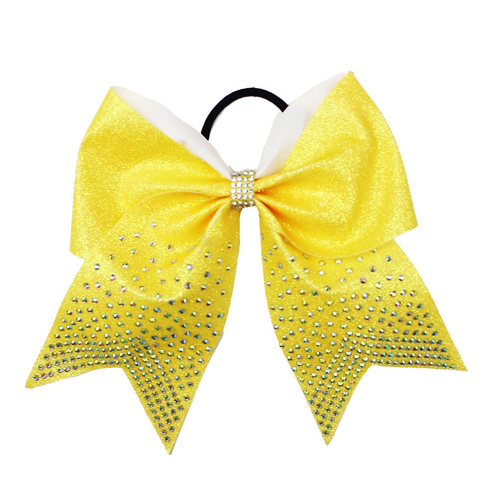 Child s Glitter Rhinestone Swallowtail Hair Tie жёлтый