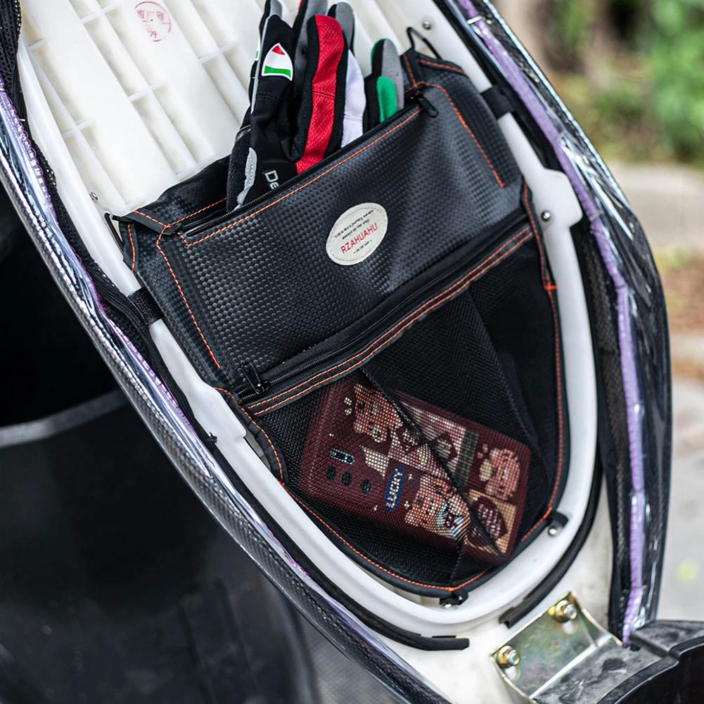 RZAHUAHU Motorcycle Under Seat Organizer Bag Tool Storage Rear Seat Bag Storage Pouch Motorcycle Modification Accessories